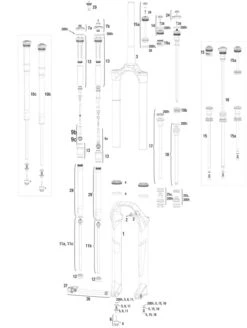 ROCKSHOX Ersatzteile Pike (A1-A2 / 2014-2017) 27,5"