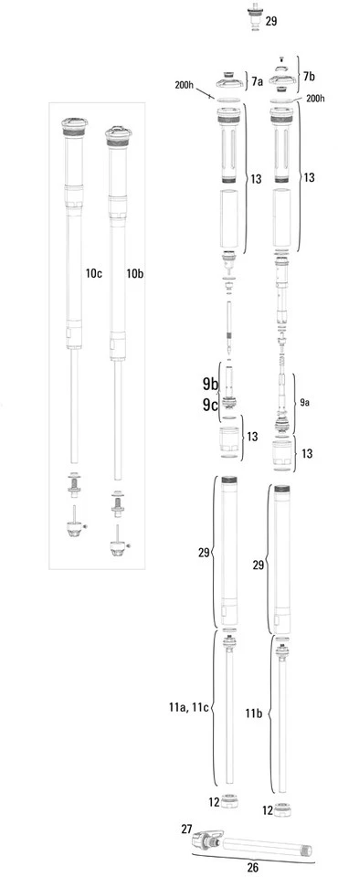 ROCKSHOX Ersatzteile Pike (A1-A2 / 2014-2017) 27,5" 4 ROCKSHOX Ersatzteile Pike (A1-A2 / 2014-2017) 27,5" – Bild 2