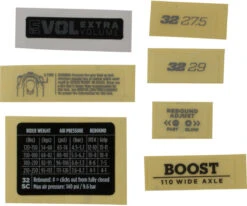 Fox Racing Shox Decal Kit Aufklebersatz Für 32 SC Federgabel Modell 2021 -ROCKSHOX Verkäufe 369479