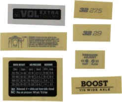 Fox Racing Shox Decal Kit Aufklebersatz Für 32 SC Federgabel Modell 2021 -ROCKSHOX Verkäufe 369481